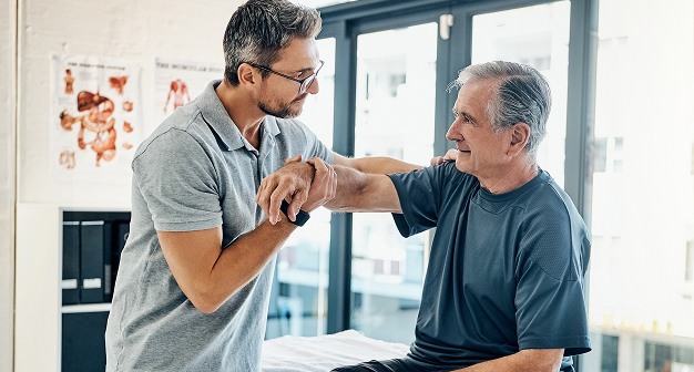 Doctor consulting with patient